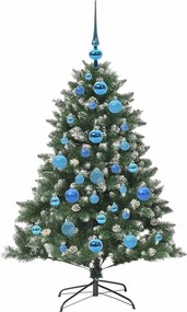 vidaXL Τεχνητό Χριστουγεννιάτικο Δέντρο με 150 LED Πράσινο 120 cm