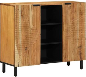 vidaXL Πλαϊνό γραφείο Καφέ 90 x 33,5 x 75 εκ Στερεό ξύλο μάνγκο
