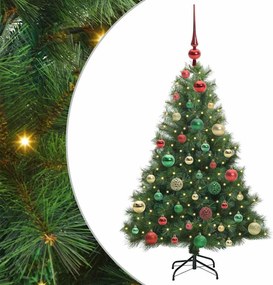 vidaXL Τεχνητό Χριστουγεννιάτικο Δέντρο Πράσινο 120 cm ΠΕ και PVC