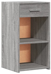 vidaXL Κομοδίνο Γκρι Sonoma 35x34x65 εκ. από Επεξεργασμένο Ξύλο