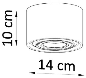 Sollux Φωτιστικό οροφής Basic 1,ξύλο ,1xGU10/40w