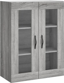 vidaXL Ντουλάπι Γκρι Sonoma 69,5 x 34 x 180 εκ. Επεξεργασμένο Ξύλο