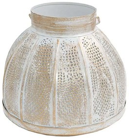 Φανάρι 954-124-010 20x18cm White-Gold Metal