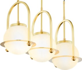 Κρεμαστό Φωτιστικό Rosso 3XE27 Αντικέ Μπρονζέ