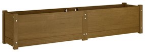 vidaXL Ζαρντινιέρα Υπερυψωμένη Μελί 150 x 31 x 31 εκ. από Μασίφ Πεύκο