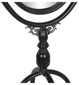 Μόνιμος καθρέφτης DKD Home Decor Μαύρο Μέταλλο Κρυστάλλινο 61 x 62 x 174 cm
