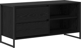vidaXL Ντουλάπι TV Μαύρη Οξυά 100 x 36 x 49,5 εκ Επεξεργασμένο ξύλο