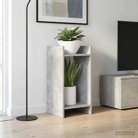vidaXL Βάση φυτών με ράφι 2 pcs Σκυρόχρωμο Γκρι 30 x 30 x 60 cm