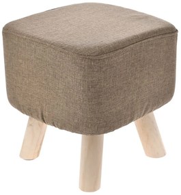Σκαμπω Με Ύφασμα 70507 30x30x33cm Grey-Natural