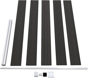 vidaXL Πάνελ Περίφραξης Μαύρο 175 x 105 εκ. από WPC