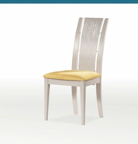 Ξύλινη καρέκλα Fontana μπεζ-κίτρινο 101,5x46x44x43cm, FAN1234