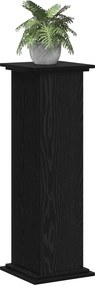 vidaXL Βάση φυτών Μαύρη Οξυά 33 x 33 x 100 cm Επεξεργασμένο ξύλο