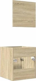 vidaXL Σετ Επίπλων Μπάνιου 2 Τεμαχίων Sonoma Δρυς Επεξεργασμένο Ξύλο