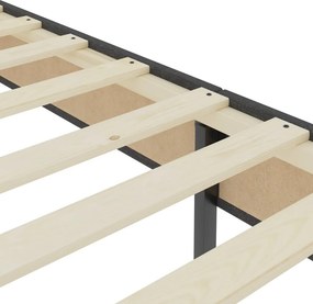vidaXL Πλαίσιο Κρεβατιού Boxspring Γκρι 100 x 200 εκ. Υφασμάτινο