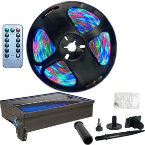 Ταινία LED Τροφοδοσίας USB (5V) RGB Μήκους 5m και 60 LED ανά Μέτρο με Τηλεχειριστήριο Τύπου SMD3528