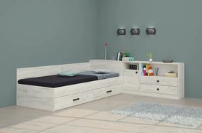 Κρεβάτι με συρτάρια και ντουλάπι Marea 82x190 DIOMMI 33-279 DIOMMI-33-279