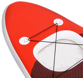 vidaXL Σανίδα SUP Φουσκωτή Σετ Κόκκινη 330 x 76 x 10 εκ.