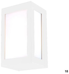 Φωτιστικό Τοίχου 01394-18 15x30cm E27 White Luma