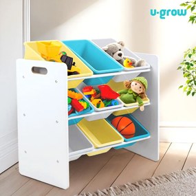 U-Grow UGRD115-BLYE Σύστημα Αποθήκευσης Παιχνιδιών μπλε/κίτρινο 63x30x60cm