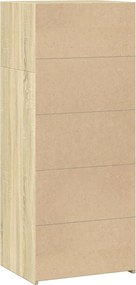 vidaXL Ντουλάπι Sonoma Δρυός 50x41x124 εκ. από Επεξεργασμένο Ξύλο
