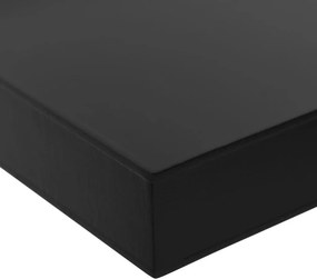 vidaXL Ράφια Τοίχου 2 τεμ. Μαύρα 80 x 20 x 3,8 εκ.