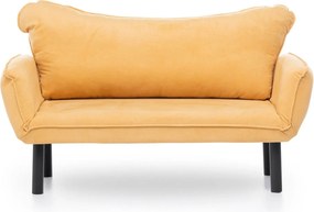 Διθέσιος Καναπές Κρεβάτι Μουσταρδί CHATTO 70x150x75