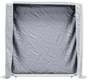 vidaXL Ράφι για καυσόξυλα με κάλυμμα βροχής 150x25x150 cm