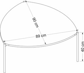 Coffee Table Lenny - Walnut Walnut