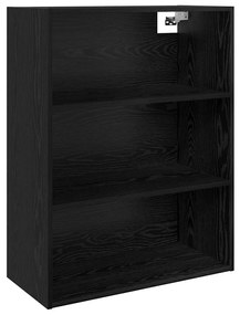 vidaXL Πλαϊνό γραφείο Μαύρη δρυς 69.5 x 32.5 x 180 εκ