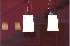 Κρεμαστό Φωτιστικό Οροφής 1xE27 Φυσητό Γυαλί Φ27,5cm Sera S1 Prandina -1333000710101-Λευκό 1333000710101