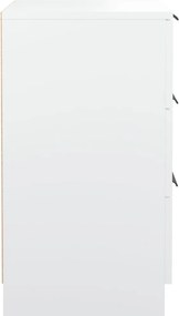 vidaXL Κομοδίνο Λευκό 40 x 36 x 65 εκ.