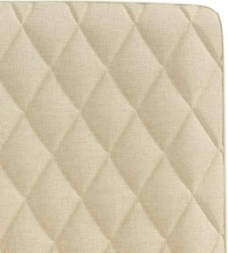 vidaXL Καρέκλες Τραπεζαρίας 6 τεμ. Κρεμ Υφασμάτινες