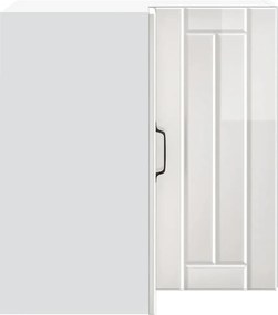 vidaXL Γωνιακό ντουλάπι τοίχου κουζίνας "Lucca" High Gloss White