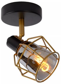 Φωτιστικό Οροφής Lucide 77977-01-30 NILA Μαύρο Ματ (Black Mat)|Φυμέ (Smoke)