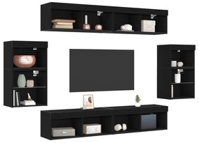 vidaXL Κρεμαστά ράφια 2 τμχ Μαύρη βελανιδιά 40x28,5x40 εκ. Ξύλο Επεξεργασμένης