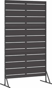 vidaXL Οθόνη Ιδιωτικότητας 100 x 50 x 180 εκ. Ατσάλι Μαύρο
