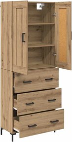 vidaXL Highboard 2 τμχ. Artisan Oak 69,5 x 34 x 180 εκ.