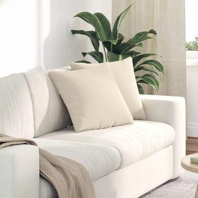 vidaXL Μαξιλάρι Καναπέ 2 pcs Μπεζ 45 x 45 cm ύφασμα