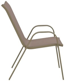 Πολυθρόνα Calan pakoworld μέταλλο σε σαμπανιζέ απόχρωση 54x74x91εκ