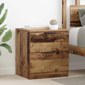 vidaXL Κομοδίνο 2 pcs Παλαιό ξύλο 45 x 39 x 50 εκ. Επεξεργασμένο ξύλο