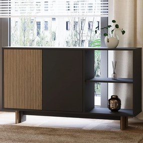 Σύνθετο Σαλονιού Θερμό Δρυς / Ανθρακί NUCU 150x30x45