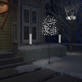vidaXL Χριστουγεννιάτικο Δέντρο Κερασιά 220 LED Ψυχρό Λευκό Φως 220 εκ