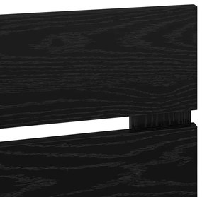 vidaXL Κεφαλάρι Μαύρη Οξυά 150 cm Επεξεργασμένο ξύλο