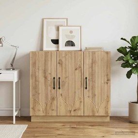 vidaXL Πλαϊνό γραφείο Artisan Δρυς 89 x 34,5 x 77 εκ.