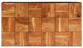 vidaXL Τραπεζάκι Σαλονιού 110x60x40 εκ. Μασίφ Ξύλο Ακακίας & Ατσάλι