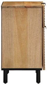 vidaXL Κομοδίνο καφέ 50x33x60 cm μασίφ ξύλο Mango