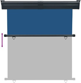 vidaXL Σκίαστρο Βεράντας Πλαϊνό Μπλε 175 x 250 εκ.