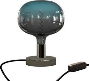 Επιτραπέζιο Φωτιστικό Μεταλλικό Posaluce Cobble Ανθρακί Dimmer