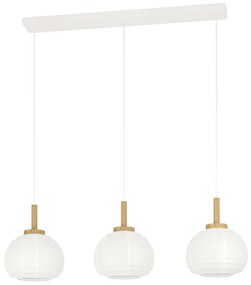 Φωτιστικό Κρεμαστό Eglo 44066 SUMMERHILL Λευκό (White)|Καφέ (Brown)