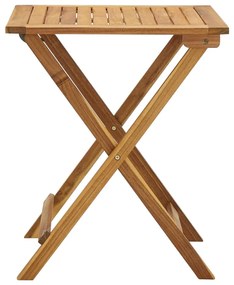vidaXL Σετ Επίπλων Bistro Πτυσσόμενο 3 τεμ. Ξύλο Ακακίας με Μαξιλάρια